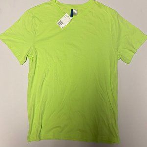 H&M | DIVIDED | t-shirt | Lg | Bright Green | New with Tags